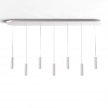 Koncept Inc Hawaii CMP-L7-S-06-MWT - Combi Pendant 6" Linear 7 Combo Matte White with Matte White Canopy