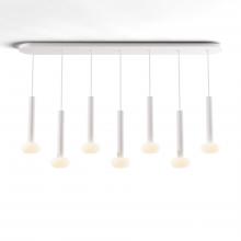 Koncept Inc Hawaii CMP-L7-S-12-MWT+NA+GLB - Combi Pendant 12" Linear 7 Combo Matte White with Matte White Canopy