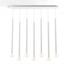 Koncept Inc Hawaii CMP-L7-S-36-MWT+NA+GLB - Combi Pendant 36" Linear 7 Combo Matte White with Matte White Canopy