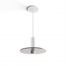 Koncept Inc Hawaii CMP-S1-S-06-MWT+GDGY9 - Combi Pendant 6" Single Unit Matte White with Matte White Canopy