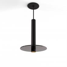 Koncept Inc Hawaii CMP-S1-S-12-MTB+GDGY9 - Combi Pendant 12" Single Unit Matte Black with Matte Black Canopy