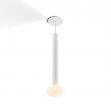 Koncept Inc Hawaii CMP-S1-S-16-MWT+NA+GLB - Combi Pendant 16" Single Unit Matte White with Matte White Canopy, Glass Ball attachment, Suspen