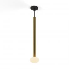 Koncept Inc Hawaii CMP-S1-S-24-BRS+NA+GLB - Combi Pendant 24" Single Unit Brass with Matte Black Canopy