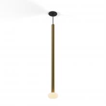 Koncept Inc Hawaii CMP-S1-S-36-BRS+NA+GLB - Combi Pendant 36" Single Unit Brass with Matte Black Canopy