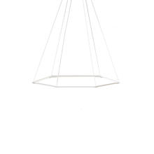 Koncept Inc Hawaii ZBP-16-H-SW-MWT-CNP - Z-Bar Pendant Small Honeycomb, Soft Warm, Matte White, 36" x 32"