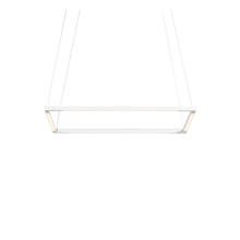 Koncept Inc Hawaii ZBP-16-S-SW-MWT-CNP - Z-Bar Pendant Small Square, Soft Warm, Matte White, 18" x 18"