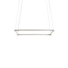 Koncept Inc Hawaii ZBP-16-S-SW-SIL-CNP - Z-Bar Pendant Small Square, Soft Warm, Silver, 18" x 18"