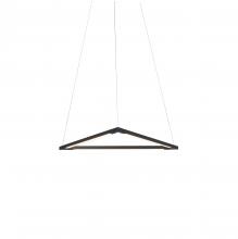 Koncept Inc Hawaii ZBP-16-T-SW-MTB-CNP - Z-Bar Pendant Small Triangle, Soft Warm, Matte Black, 18" x 16"