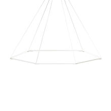 Koncept Inc Hawaii ZBP-24-H-SW-MWT-CNP - Z-Bar Pendant Medium Honeycomb, Soft Warm, Matte White, 52" x 45"