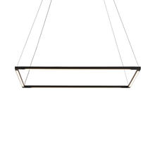 Koncept Inc Hawaii ZBP-24-S-SW-MTB-CNP - Z-Bar Pendant Medium Square, Soft Warm, Matte Black, 26" x 26"