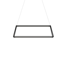 Koncept Inc Hawaii ZBP-38-RR-SW-MTB-CNP - Z-Bar Pendant Rise Small Rectangle, Soft Warm, Matte Black, 40" x 14" x 12"