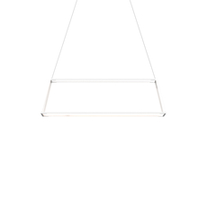 Koncept Inc Hawaii ZBP-38-RR-SW-MWT-CNP - Z-Bar Pendant Rise Small Rectangle, Soft Warm, Matte White, 40" x 14" x 12"