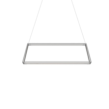 Koncept Inc Hawaii ZBP-38-RR-SW-SIL-CNP - Z-Bar Pendant Rise Small Rectangle, Soft Warm, Silver, 40" x 14" x 12"