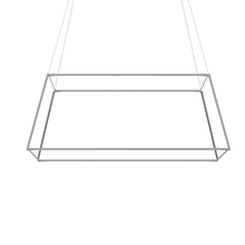 Koncept Inc Hawaii ZBP-48-RS-SW-SIL-CNP - Z-Bar Pendant Rise Large Square, Soft Warm, Silver, 51" x 51" x 20"