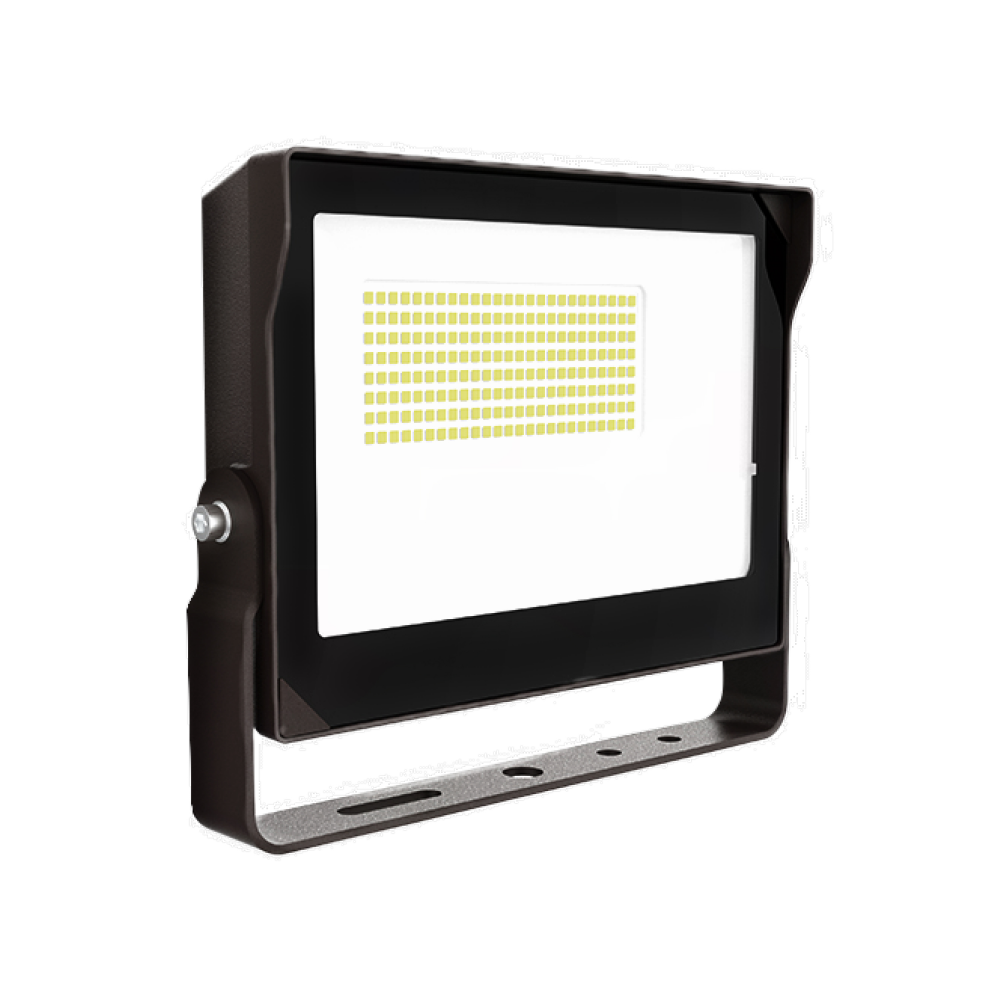 400-Watt Equivalent Integrated LED Outdoor Bronze Flood Light, 14000 Lumens, 4000K Bright white ligh