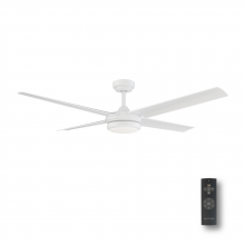 Medinah Power 106-00000020-1 - Laritza Outdoor Ceiling Fan with Light and Remote, 56 inch, Matte White