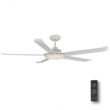 Medinah Power 106-00000029-1 - Arlette 60 inch Ceiling Fan with LED Light and Remote, Matte White