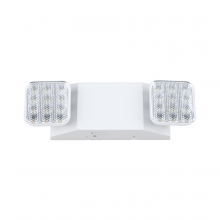 Medinah Power 102-12600003-1 - LED Emergency Light with 2 Square Adjustable Flood Lamps, 90 Min Backup, Damp Rated, UL Listed, 120/