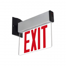 Medinah Power 102-12600008-1 - LED Emergency Edge-Lit Exit Sign, 90 Min Backup, Damp Rated, RED Letters, UL Listed, 120/277VAC, Acr