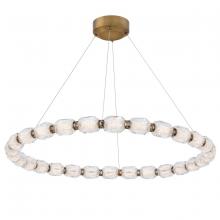 Schonbek Forever SJ4332-701R - Seduction 28 Light 120-277V LED Circular Pendant in Polished Nickel with Clear Radiance Crystal