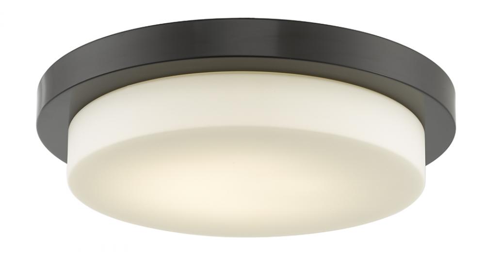 16" Stepped Opal Glass Flushmount with High Output Dimmable LED