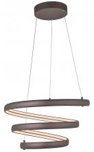 Abra Lighting 10005PN-BZ-Sling - Oval Spring Pendant