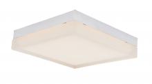 Abra Lighting 30080FM-CH-IceCube - 9" Square Moulded Glass Flushmount