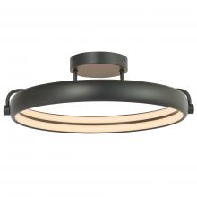 Abra Lighting 30083FM-MB-Rave - 18" Dual LED Ring Flushmount