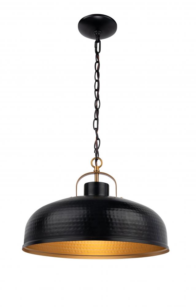 Ambert 1 Light Rustic Metal Pendant (100 pack)