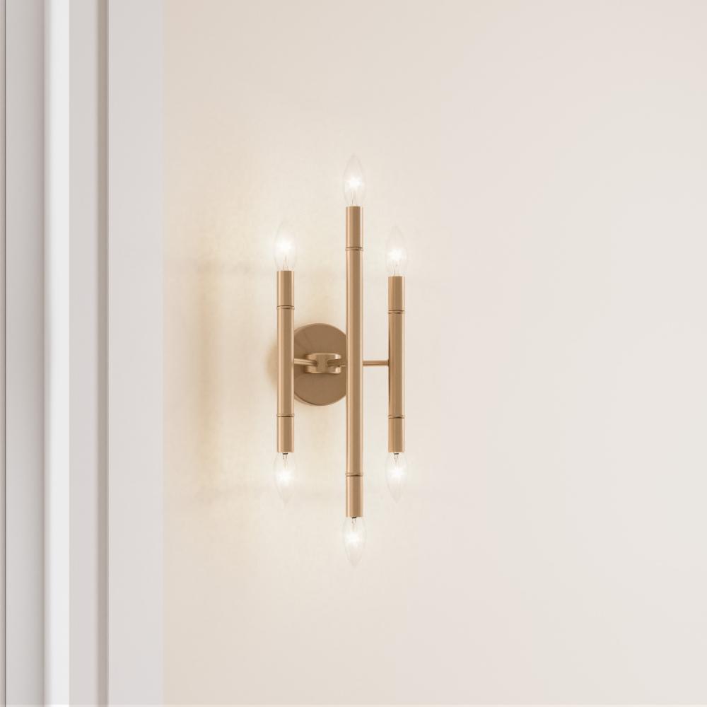 Ignis 3 Light Wall Sconce - Gold (50 pack)