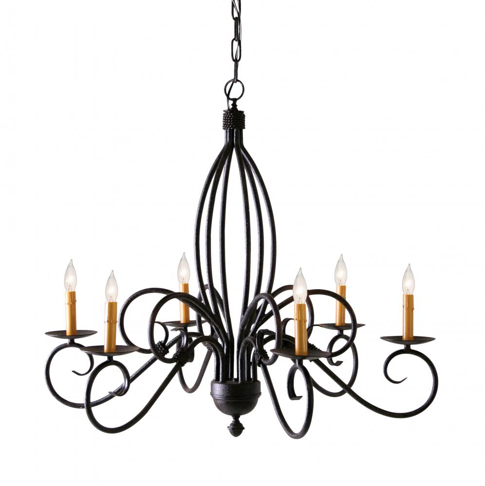 36" Wide Squire 6 Light Chandelier