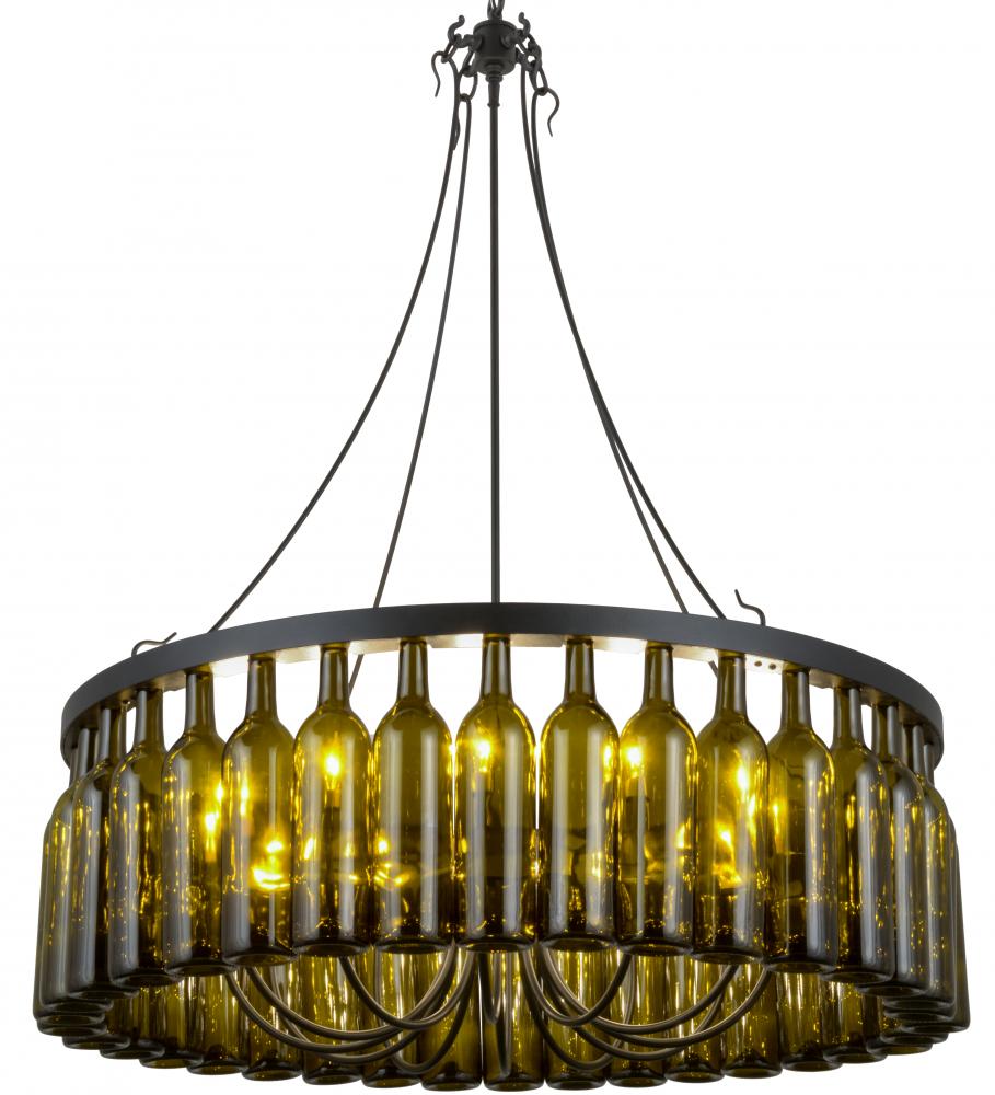 38"W Tuscan Vineyard Estate 36 Wine Bottle Chandelier