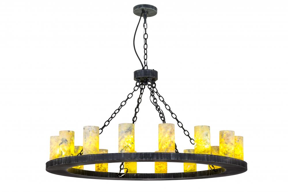 48"W Loxley Jadestone 16 LT Chandelier