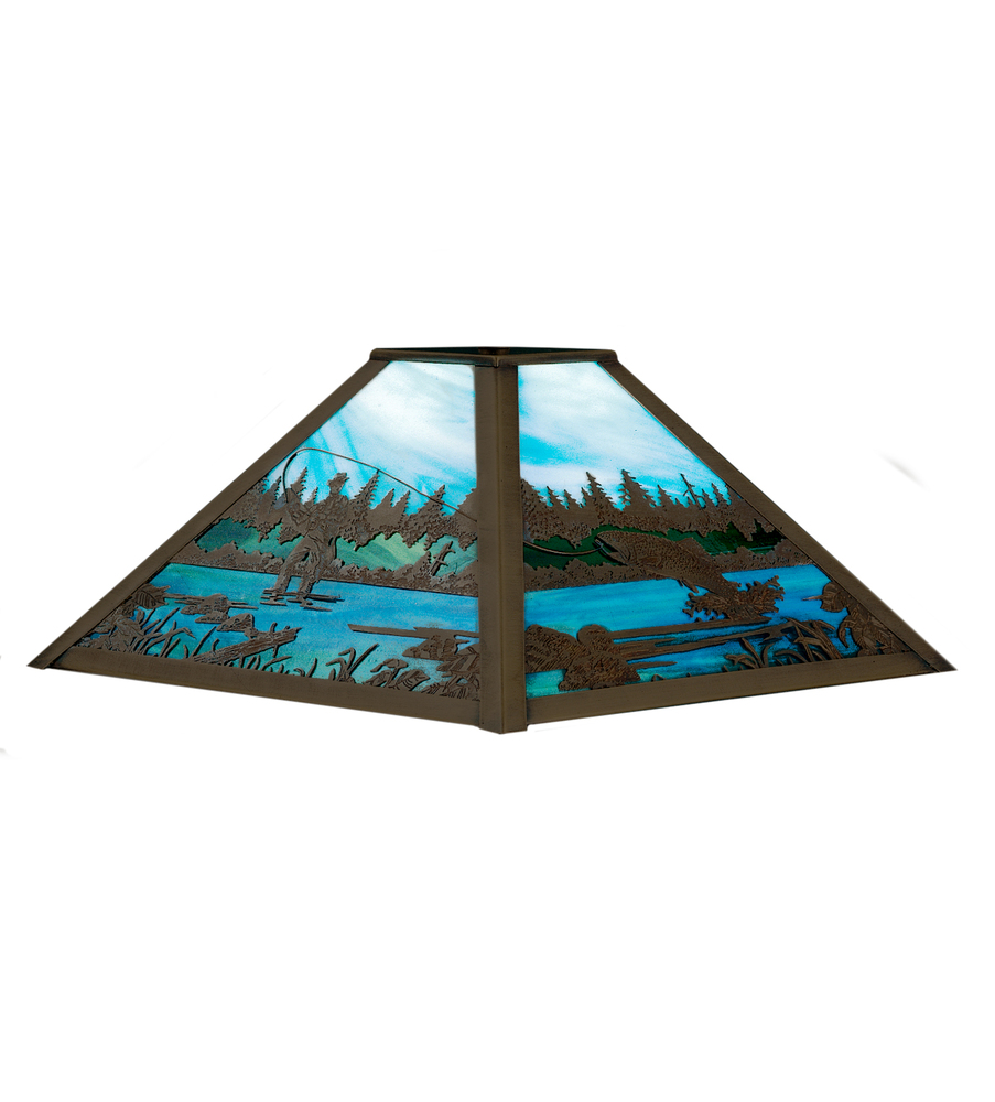 13" Square Fly Fishing Creek Shade