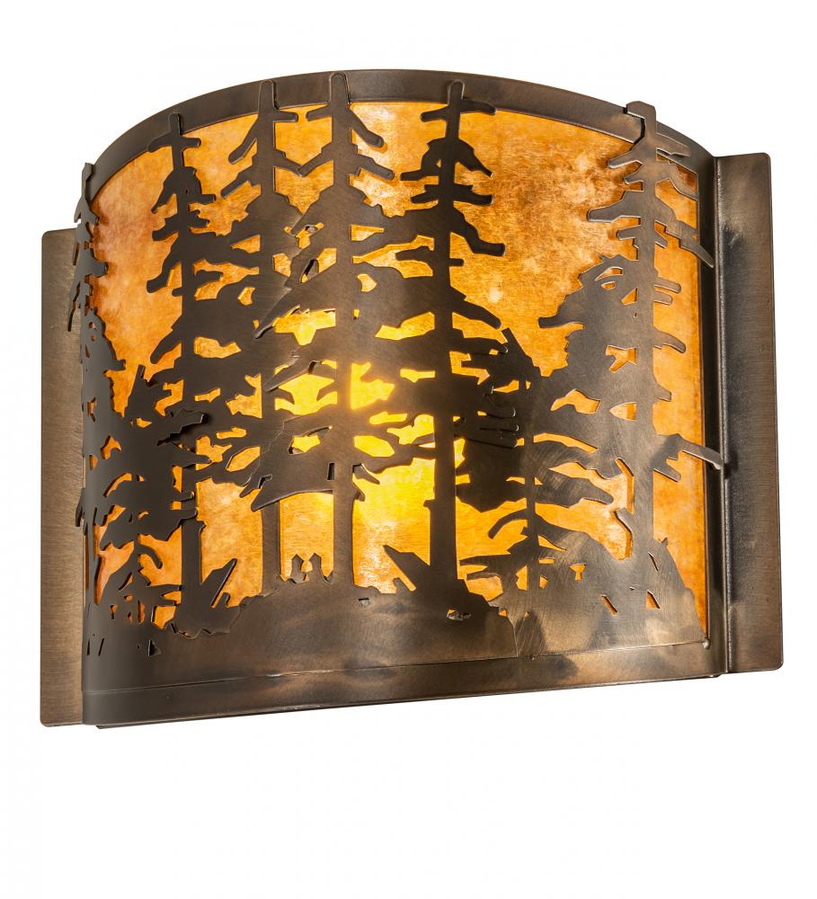 12" Wide Tall Pines Wall Sconce