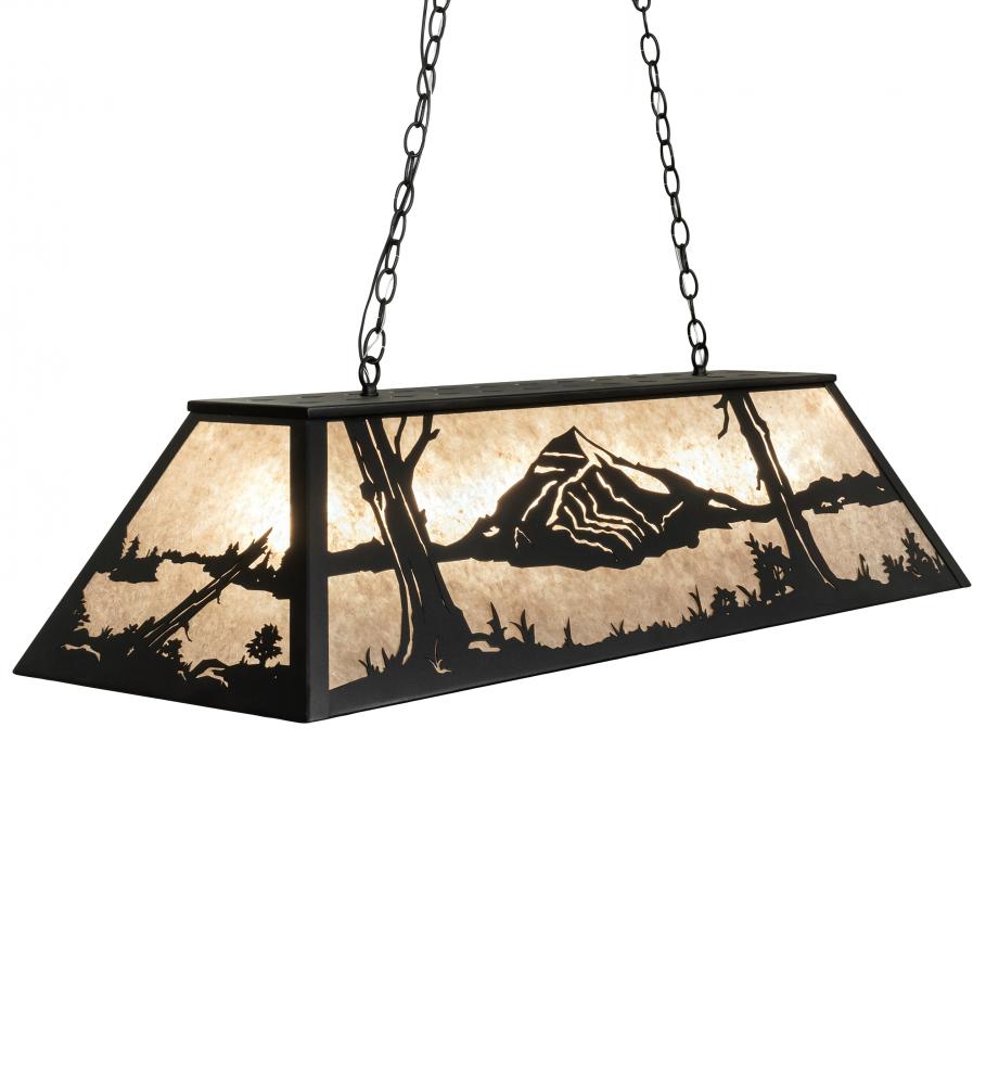 48" Long Mountain Range Oblong Pendant