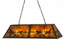 Meyda Green 112603 - 48"L Ducks in Flight Oblong Pendant