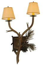 Meyda Green 141317 - 26" High Lone Pine 2 Light Wall Sconce