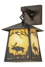 Meyda Green 150673 - 8"W Stillwater Moose at Dawn Hanging Wall Sconce