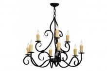 Meyda Green 157462 - 36" Wide Clayton 9 Light Chandelier