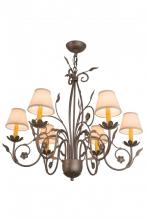 Meyda Green 165072 - 31" Wide Bordeaux 6 Light Chandelier