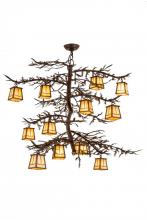 Meyda Green 166573 - 48"W Pine Branch Valley View 12 LT Chandelier