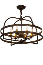 Meyda Green 182639 - 22"W Aldari 6 LT Chandelier