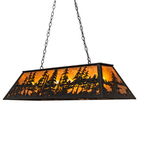 Meyda Green 213419 - 48" Long Tall Pines Oblong Pendant