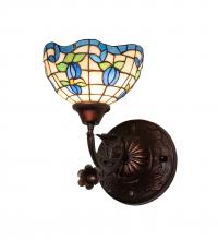 Meyda Green 225837 - 8" Wide Roseborder Wall Sconce