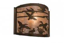 Meyda Green 68612 - 12"W Ducks in Flight Wall Sconce