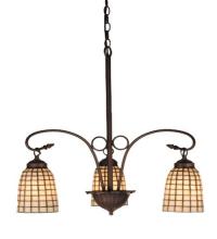 Meyda Green 74059 - 24" Wide Terra Bone 3 Light Chandelier