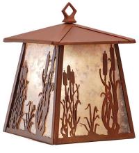 Meyda Green 82660 - 7.5"W Reeds & Cattails Hanging Wall Sconce