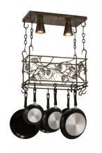 Meyda Green 82756 - 24"L Whispering Pines Pot Rack