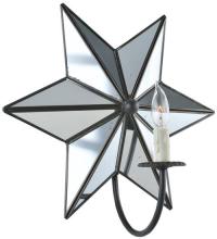 Meyda Green 99585 - 15"W Mirrored Star Wall Sconce